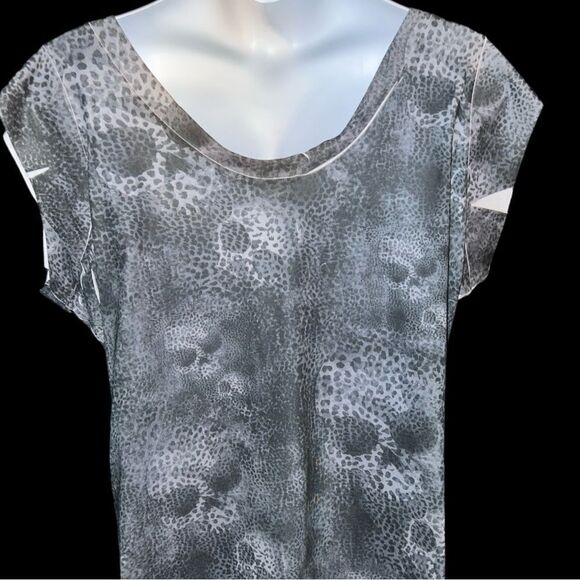 Harley Davidson cute black with gray animal print skull design top. New - Picture 7 of 13
